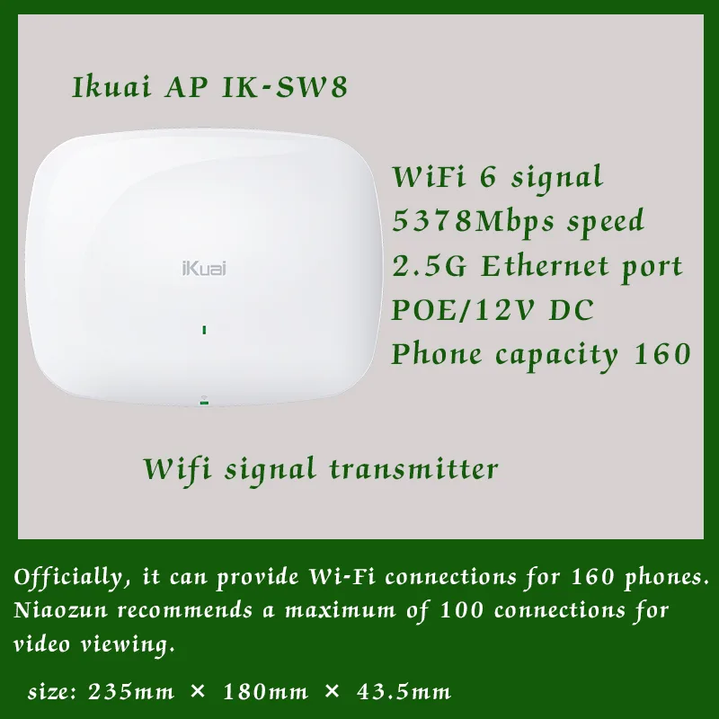 ikuai official Wi-Fi 6 transmitter AP IK-SW8 phone farm chassis